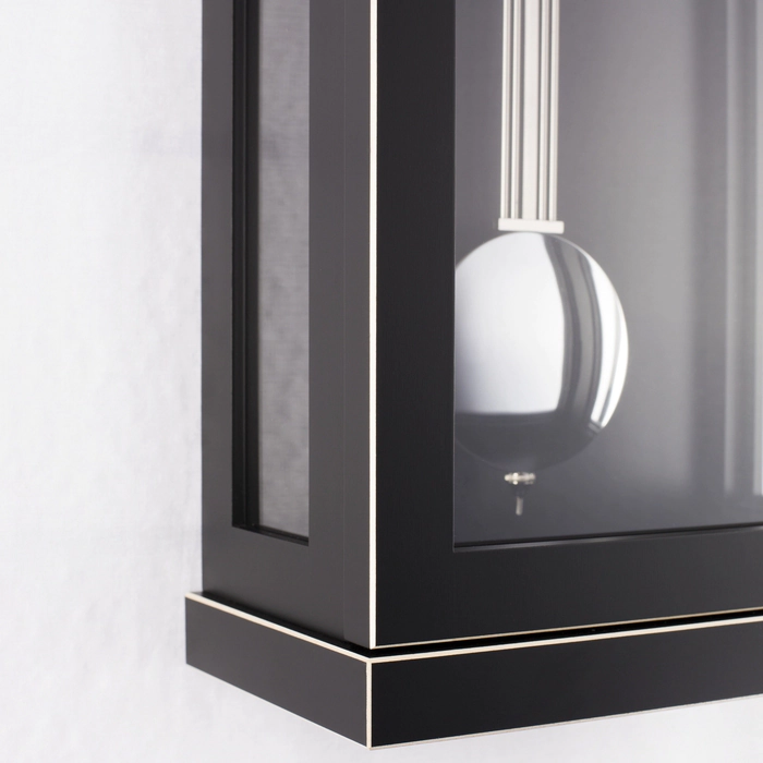 Hermle wall clock, black